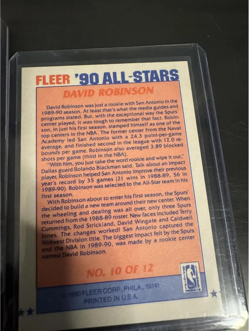 David Robinson 1990  - 3 Cards